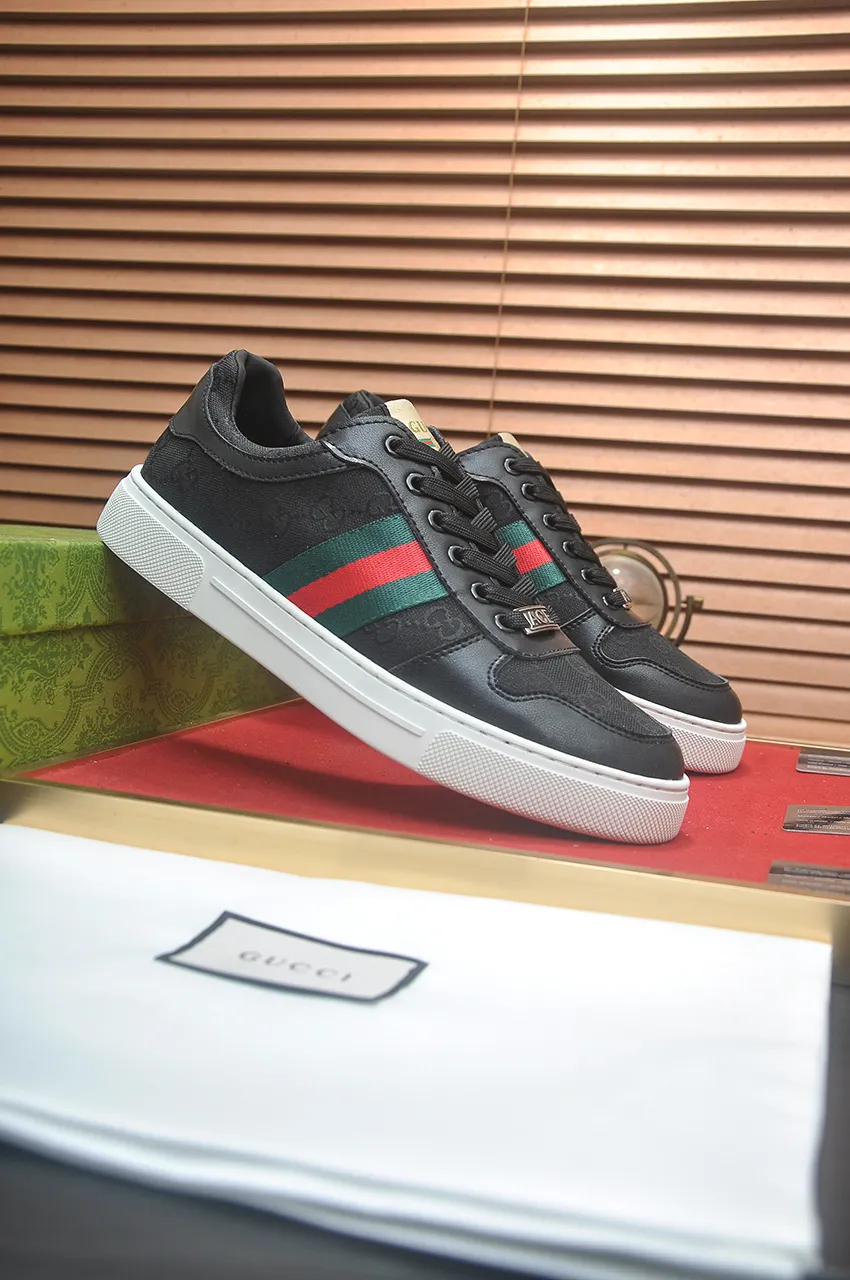 Men's men's shoes💰440💶[GUCCI] official website 1:1 men's sports shoes are now on the market. They are made of original fabric + water-dyed sheepskin lining, plus the official website original 1:1 comfortable outsole. Fashionable and versatile, super comfortable and breathable. Standard shoe size 38/45 (custom-made size 45 is non-refundable)